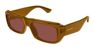 Saint Laurent SL 869 004 Mens Sunglasses Brown Size 57 - Free RX Lenses - Free RX Lenses