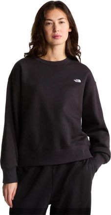 The North Face Essential Simple Dome Boxy Oversized Sweatshirt - Dames - Sportshirts - Zwart - M - Katoen - Fitness
