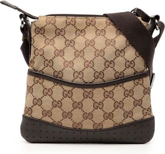 Gucci Pre-owned Gucci Small GG Canvas Perforated Crossbody Unisex 3AZ8IVE28GEZTKEZ
