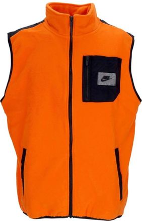 Nike Therma-fit Polar Fleece Vest Mouwloos - Heren - Bodywarmers - Oranje - S - Polyester - Fitness