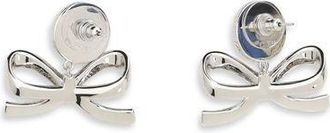 Self Portrait Womens Silver Brass Earrings