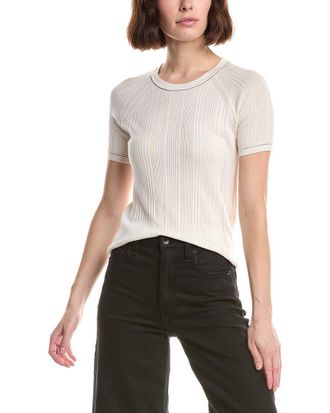 Rag & Bone Rag & Bone Teresa Silk-Blend Rib Top