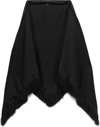 Toteme Sjaal met franje - Zwart