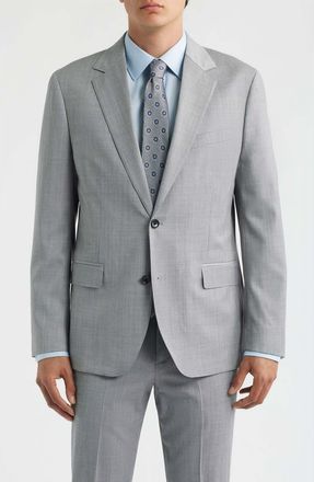 Bonobos Jetsetter Standard Fit Grey Stretch Wool Suit Jacket in Light Grey at Nordstrom, Size 36 Regular