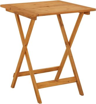 vidaXL Mesa Plegable De Jard&iacute;n De Madera Maciza De Acacia 60x60x75 Cm Vidaxl