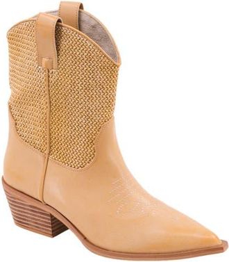 Shushop Zahara Western Boot in Natural Woven at Nordstrom, Size 7.5