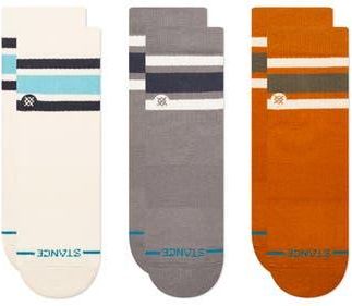 Stance 3-Pack Quarter Socks in Ivory at Nordstrom Rack, Size Medium