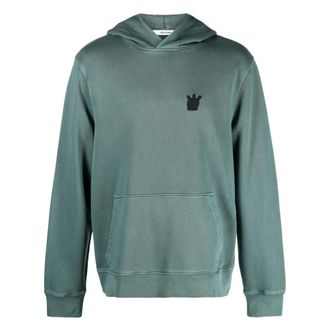 Zadig&Voltaire Felpa con cappuccio Sanchi Skull - - Sweatshirts & Hoodies - Uomo - Verde - L