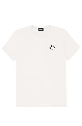 Dalix Smile Face Tee in Vintage White at Nordstrom, Size Xx-Large