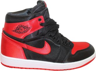 Nike Nike Womens Basketball Shoe, Black/University Red-white-satin, 7 UK