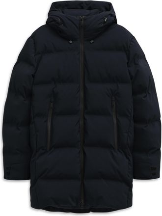Bugatti Parka BUGATTI Rainseries, Herren, Gr. 50, 390, marine, 100% Polyester, unifarben, regular fit, gerader Abschluss, Jacken Parka, wasserdicht, atmungsak