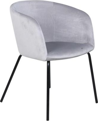 VE DESIGN Design Stuhl Berit mit Armlehnen - Hellgrau