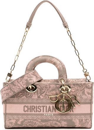 Dior Pre-owned Womens Lady Canvas Tote Bag - Lilac Textile - One Size