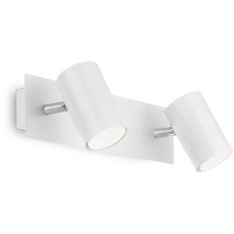 Ideal Lux Applique Moderna Spot Metallo Bianco 2 Luci Gu10