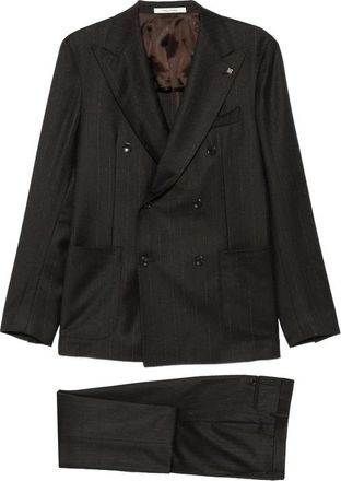 Tagliatore Stripe-pattern Double-breasted Suit