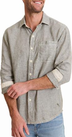 Tommy Bahama Paradise Breezer Linen Button-Up Shirt in Natural at Nordstrom, Size 3Xb