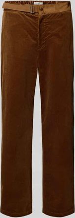 Replay Tapered Fit Cordhose mit Gürtel in Cognac, Größe 30/32