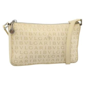 Bulgari Pre-owned Vintage Schoudertas - Dames - Pre-owned - Beige - Maat: ONE Size