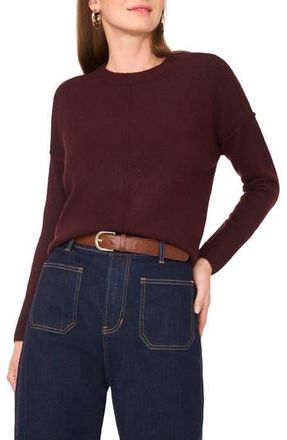 Vince Camuto Exposed Seam Crewneck Sweater in Port at Nordstrom Rack, Size Medium