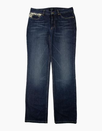 Burberry Womens Burberry Woman Straight Fit 5 Pocket Jeans Denim Blue - Size: 10/10