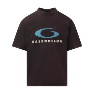 Balenciaga T-Shirts, male, Black, XL, Loop Sports Icon T-Shirt
