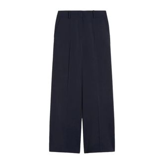 Max Mara Wide Trousers, female, Blue, Size: 2XS Wkdvisivo Pants