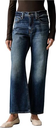 Levi's Baggy Dad Lasso - Dames - Regular Fit Jeans - Blauw - W26 L31 - Katoen - Jeans