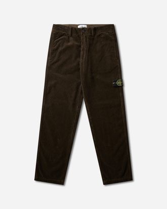 Stone Island Men s Organic Cotton Corduroy Chino Pants Coal Grey