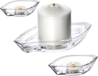Kosta Boda Wave Votive 3Pc Set