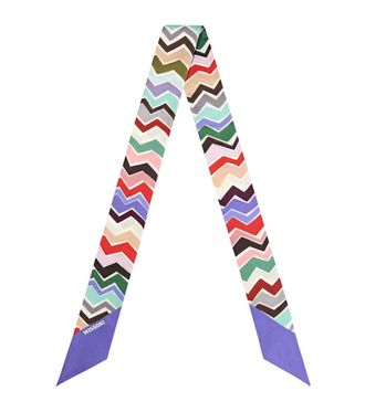 Missoni Purple Zigzag Bandana Scarf