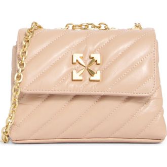 Off-white Jackhammer 17 Matelass&eacute; Leather Shoulder Bag in Sand at Nordstrom Rack