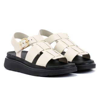 FitFlop GEN-FF Fisherman Dames Sandalen Van Leer In Beige