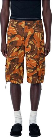 Martine Rose Printed Cargo Shorts - Heren - Korte Broeken - Oranje - S - Katoen - Korte Broeken
