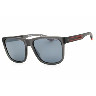 Polaroid Polarized Grey Mirror Square Mens Sunglasses PLD 2155/S 0RIW/EX 57