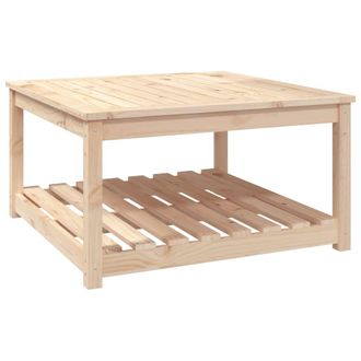 vidaXL Mesa De Jard&iacute;n Madera Maciza De Pino 82,5x82,5x45 Cm Vidaxl