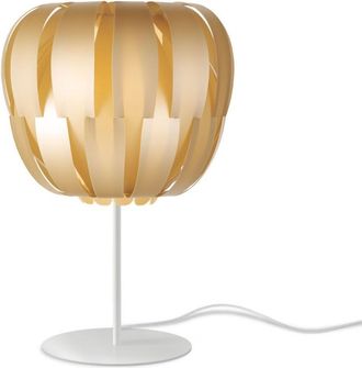 Linea Zero L&aacute;mpara De Mesa Base Y V&aacute;stago Oro Nuevo En Metal Cm. 19x33h