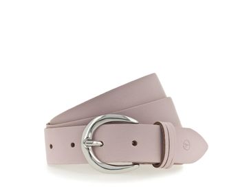 Tamaris Lederg&uuml;rtel TAMARIS, Damen, Gr. 11,5, rosa (hellrosa), Rindsleder, unifarben, Basic, G&uuml;rtel Lederg&uuml;rtel, mit gl&auml;nzender silberfarbener Schliesse