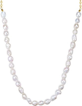 Lulu & Jane Womens Necklace Metal - White - One Size