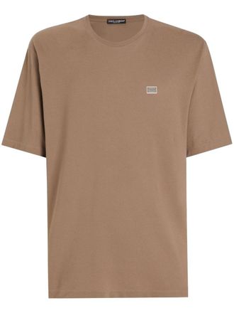 【送料&関税込】Dolce & Gabbana Brown Piquet Tag T-shirt Brown Dolce & Gabbana T-Shirts: Shop up to −76% | Stylight