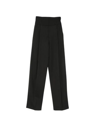 Elisabetta Franchi Pantalone High-Waisted Wide-Leg Pants