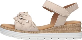 Gabor Schoenen, Dames, Beige, 36 EU, Linnen, Sandalen 704