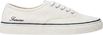Scarosso Schoenen, Heren, Wit, 40 1/2 EU, Katoen, Sirio Sneakers