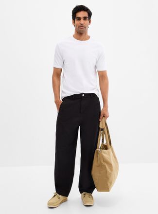 Jack & Jones Mens Graphic seam chinos Barrel fit