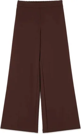 Oltre Broeken, Dames, Bruin, XS, Polyester, Palazzo Broek