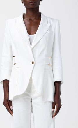 Elisabetta Franchi Blazer monopetto Elisabetta Franchi in misto lino