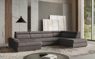 Sit&more Wohnlandschaft &raquo;U-Form&laquo; mit verstellbaren Kopfteilen, wahlweise mit Bettfunktion