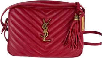 Saint Laurent Pre-owned Leather crossbody-bags - Dames - Vintage Schoudertas - Rood - ONE Size - Leer - Vintage