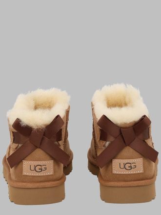 UGG Ultra Mini Bailey Bow Boots - Brown