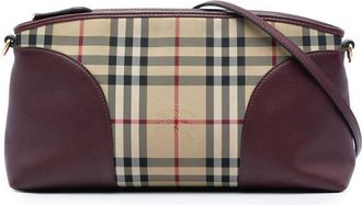 Burberry Pre-owned Burberry Haymarket Check Coated Canvas Chichester Crossbody Ladies Y37UVCCPBY6PE08R