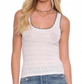 Heartloom Austen Knit Cami Top In White